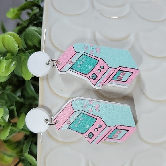 GenX Arcade Game Drop Earrings - Picture 1 of 5